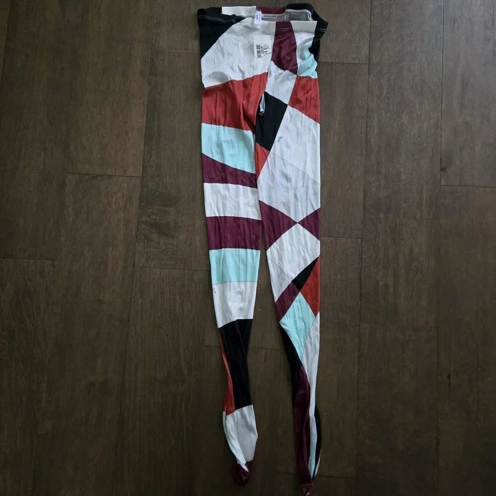 Emilio Pucci X Wolford Italy Stretch Marmo Print Pantyhose Tights Size L New